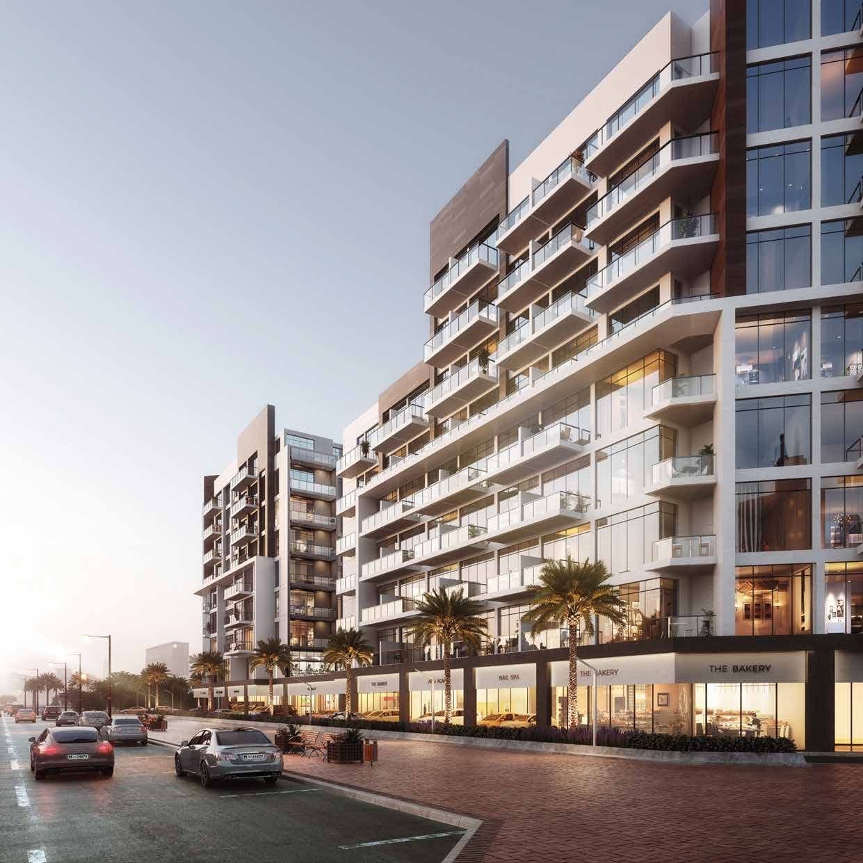 Beach Oasis 1 and 2 exterior view - Dubai Studio City, Dubai - by Azizi