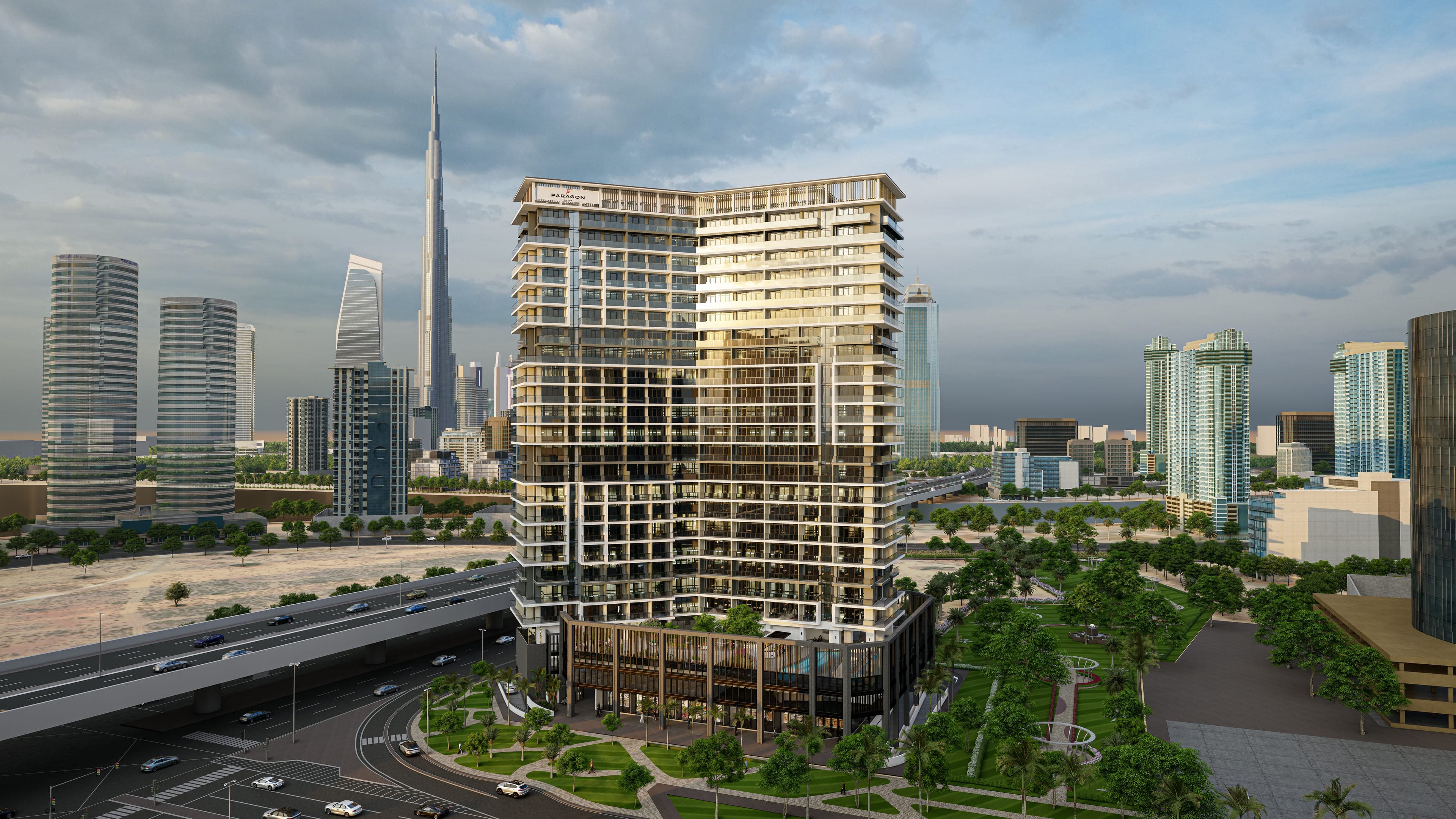 The Paragon by IGO exterior view - Business Bay, Dubai - by Invest Group Overseas (IGO)