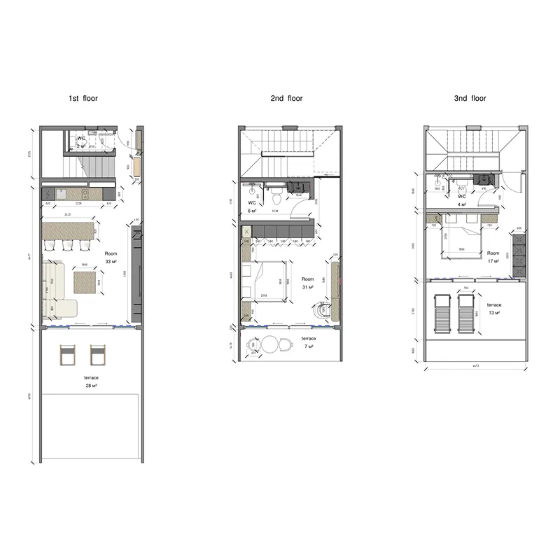 ZEN 2 BR floor plan - Bali, Dubai - by Embrace Development