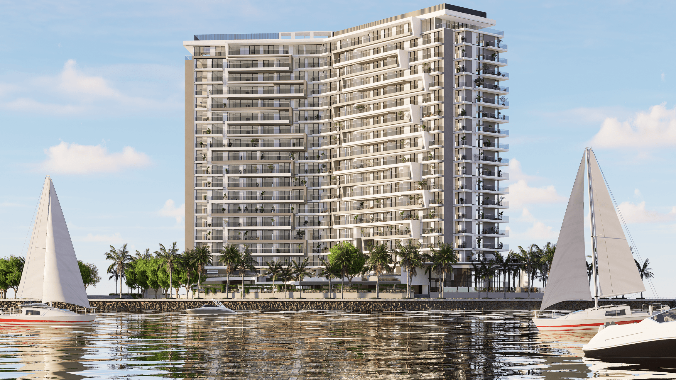 The Icon Tower exterior view - Yas Island, Dubai - by Advanced Properties