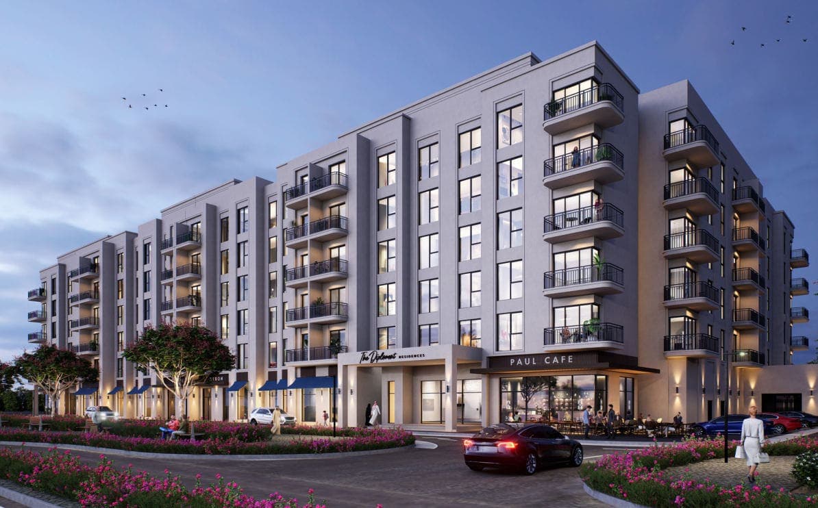 The Diplomat Residences exterior view - Town Square, Dubai - by Nshama Group