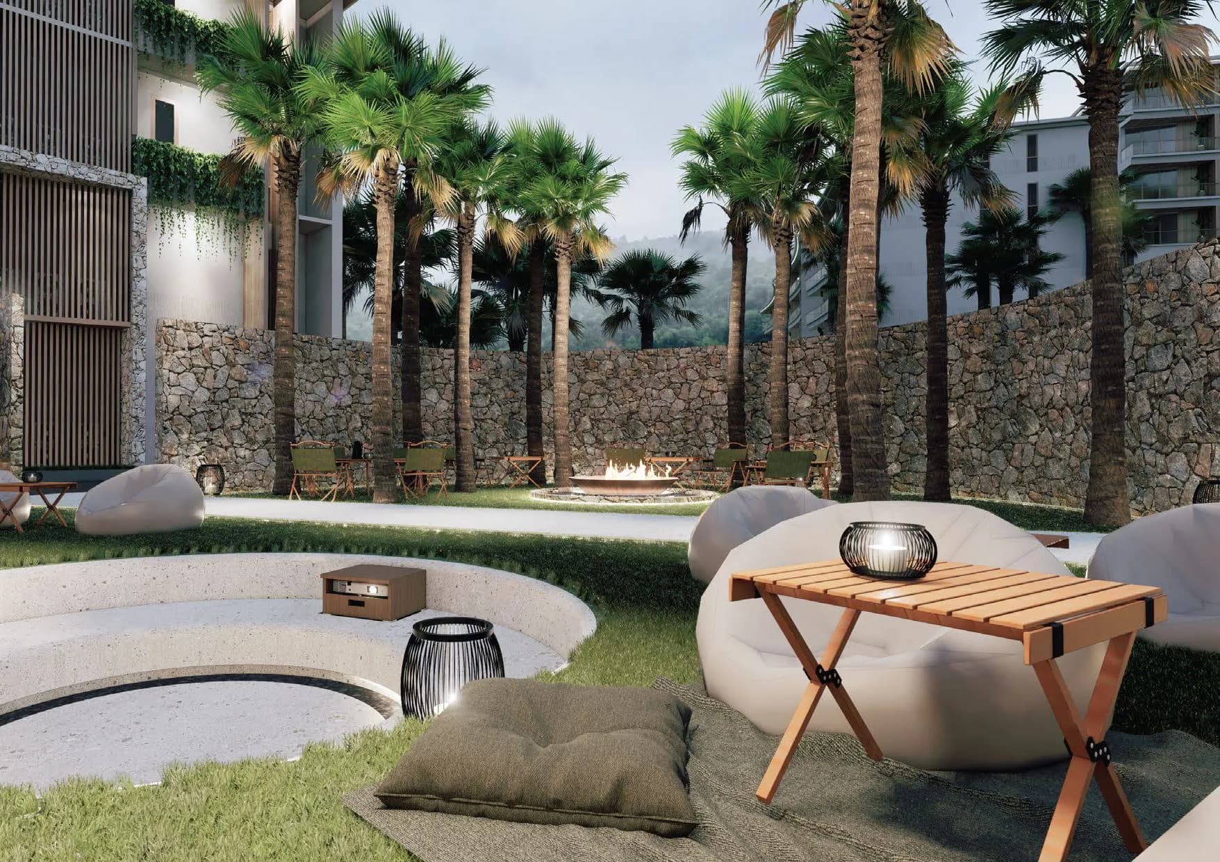 The Trees Residence by Anocha amenity BBQ Area - Thalang District, Dubai - by Anocha Property