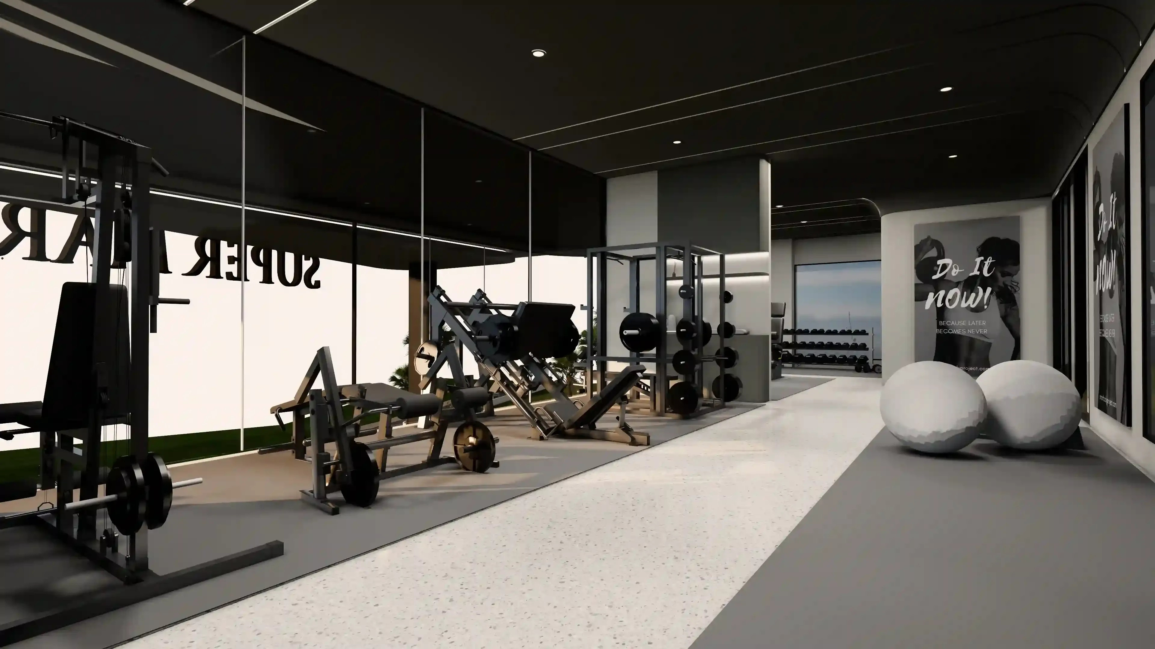 Ever Prime Residences amenity Fitness & Yoga Studio - Mueang Phuket District, Dubai - by Anocha Property