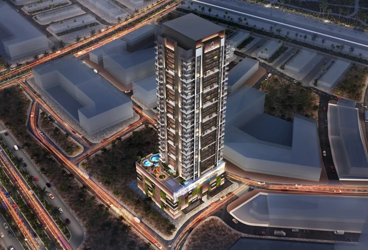 Q Gardens Aliya exterior view in JVC (Jumeirah Village Circle), Dubai, by AYS Developers