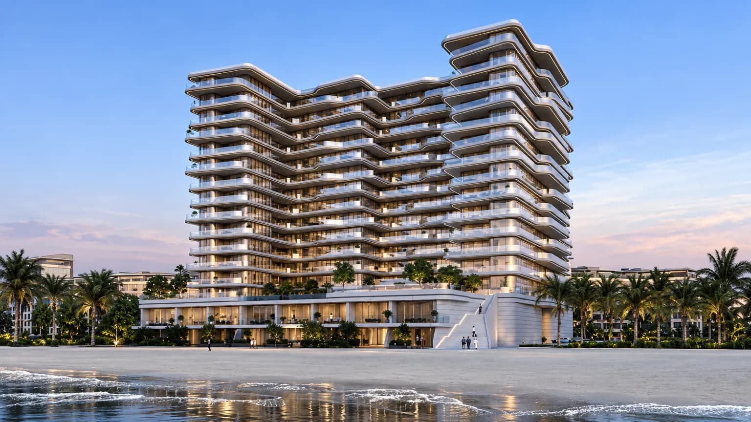 The Astera by Aston Martin exterior view in Al Marjan Island, Ras Al Khaimah, by Dar Global