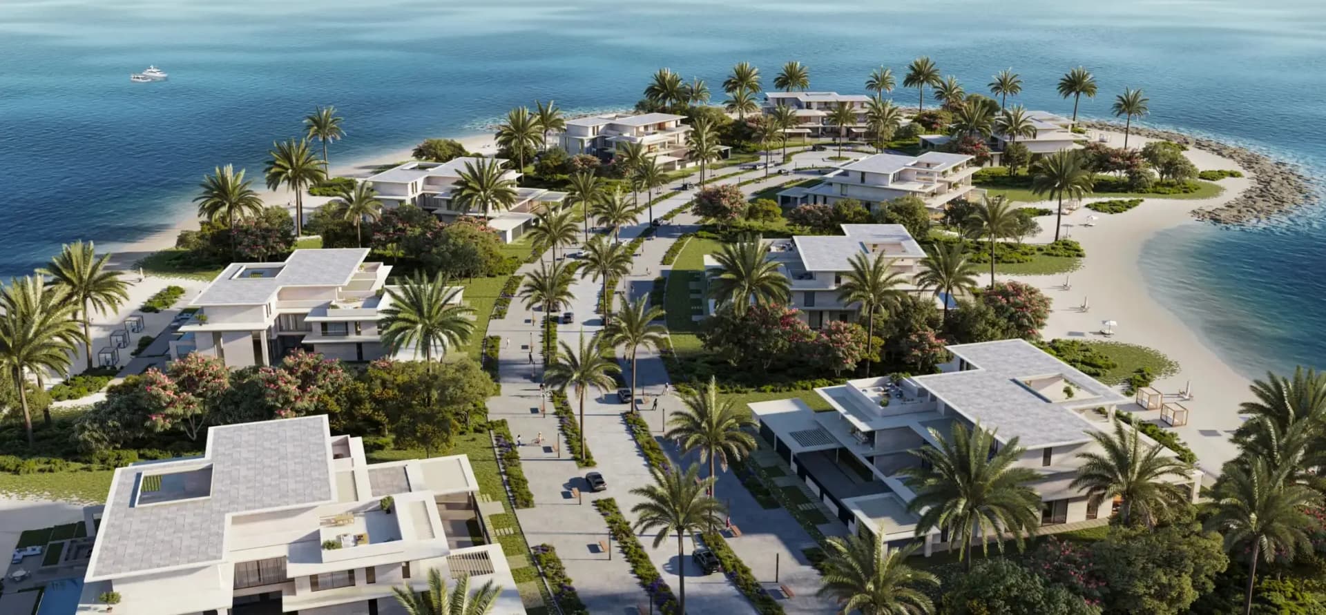 Al Thuraya Island exterior view in Al Hamriya, Sharjah, by Ajmal Makan