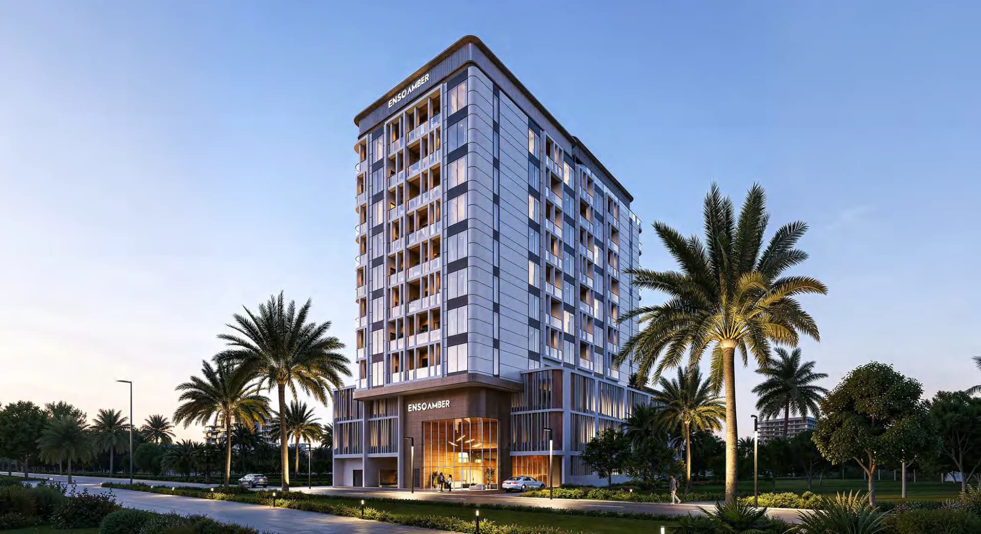Amber by Enso exterior view in Al Satwa, Dubai, by Enso Delevopment