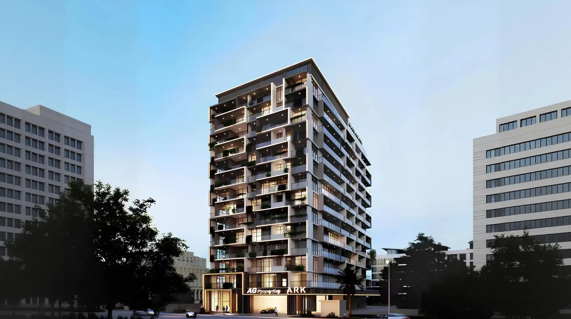 AG Ark exterior view in Dubailand Residence Complex, Dubai, by AG Properties