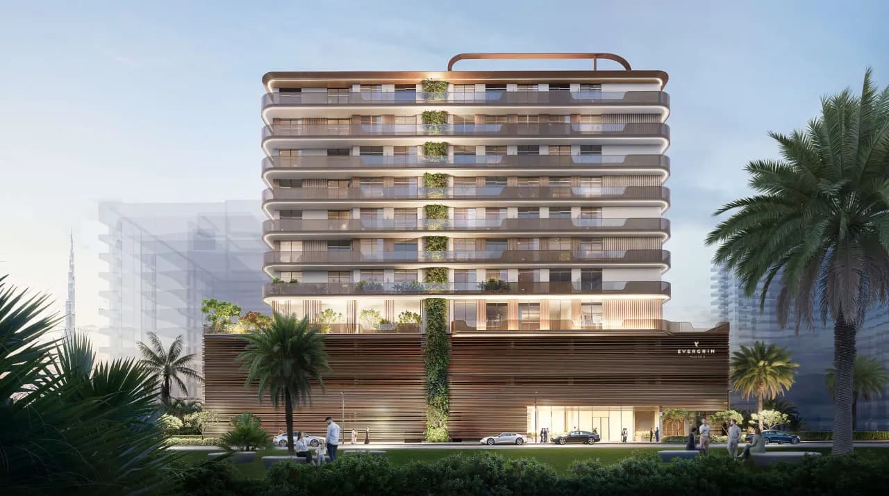 EVERGR1N House 2 exterior view in Al Satwa, Dubai, by Object 1