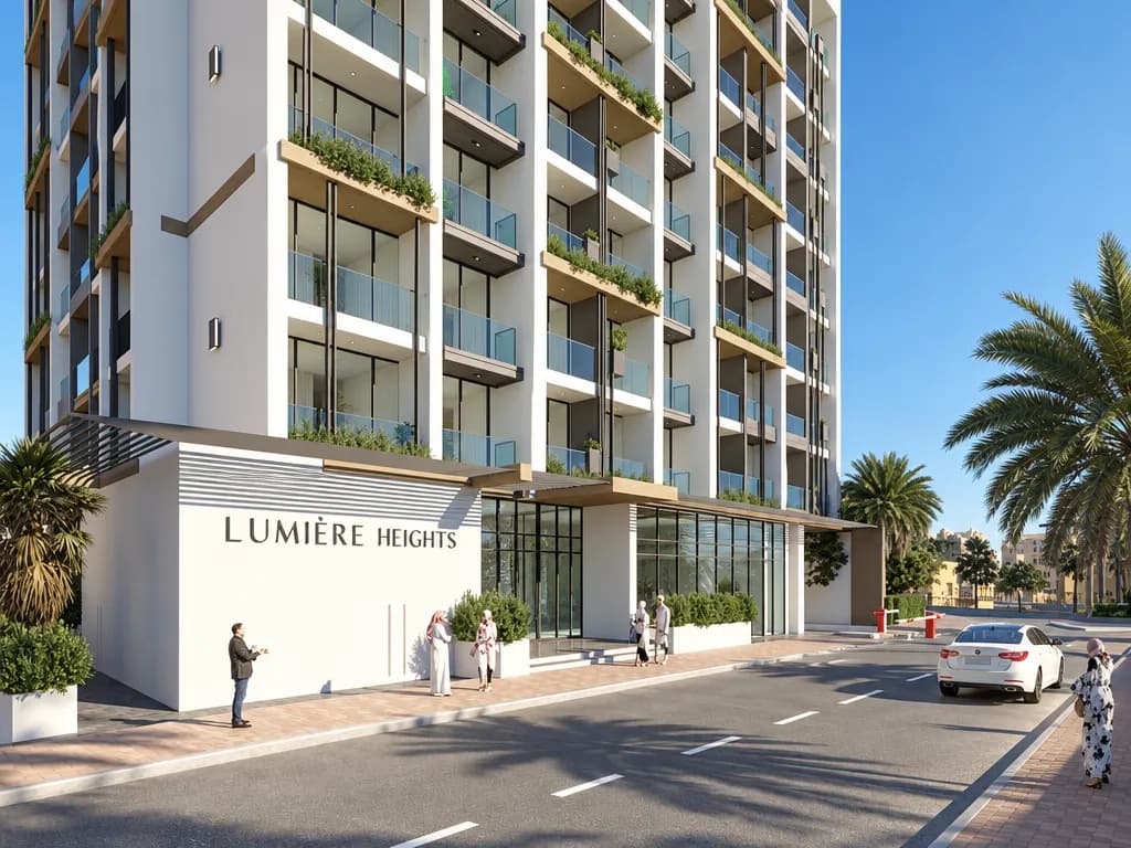 Lumiere Heights exterior view in Al Jaddaf Waterfront, Dubai, by AJ Gargash