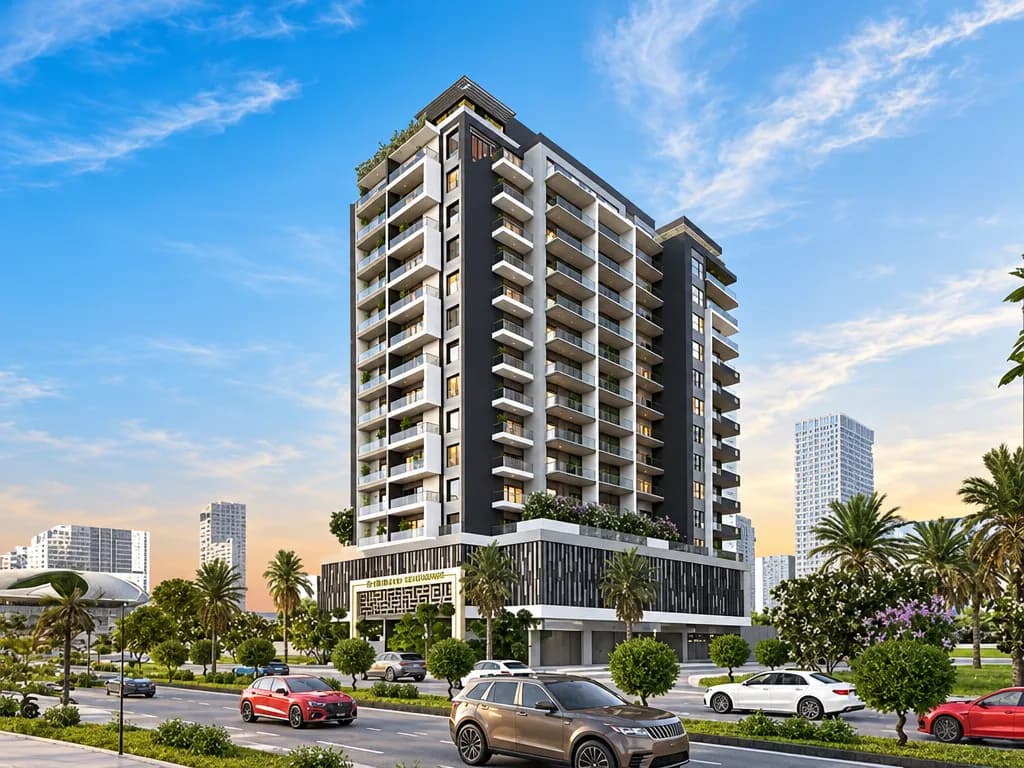 Al Waleed W.S 1 exterior view in Dubailand Residence Complex, Dubai