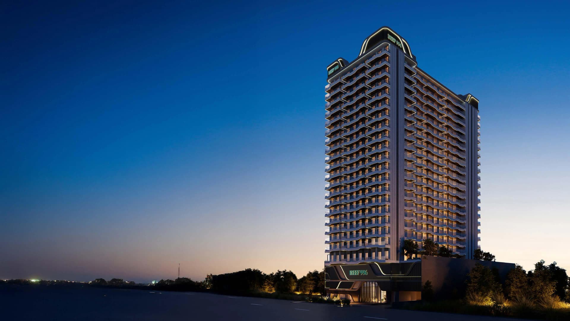 Reef 996 exterior view in Dubai Production City, Dubai, by Reef Luxury Development