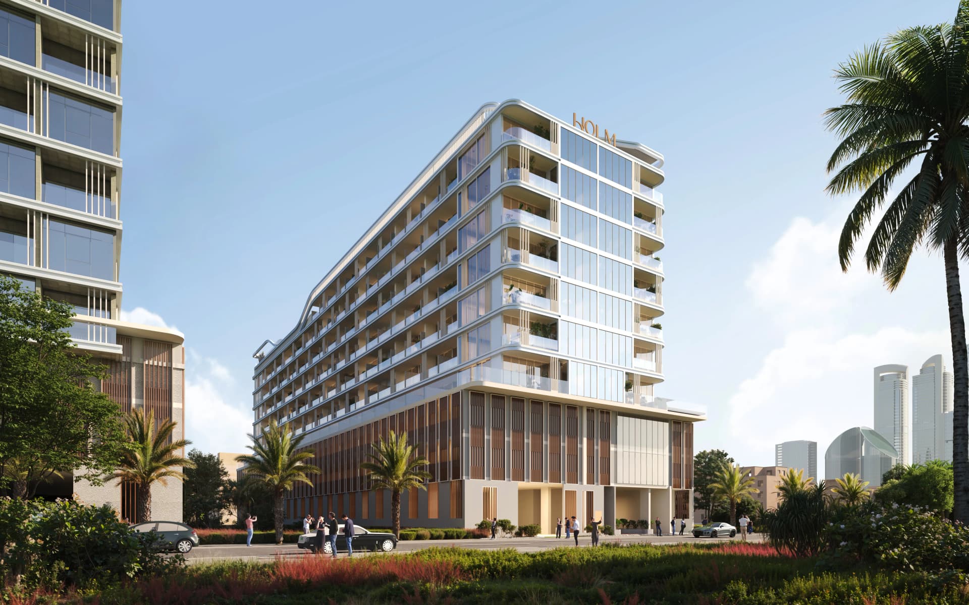 Linea by Holm exterior view in Al Satwa, Dubai, by HOLM Developments