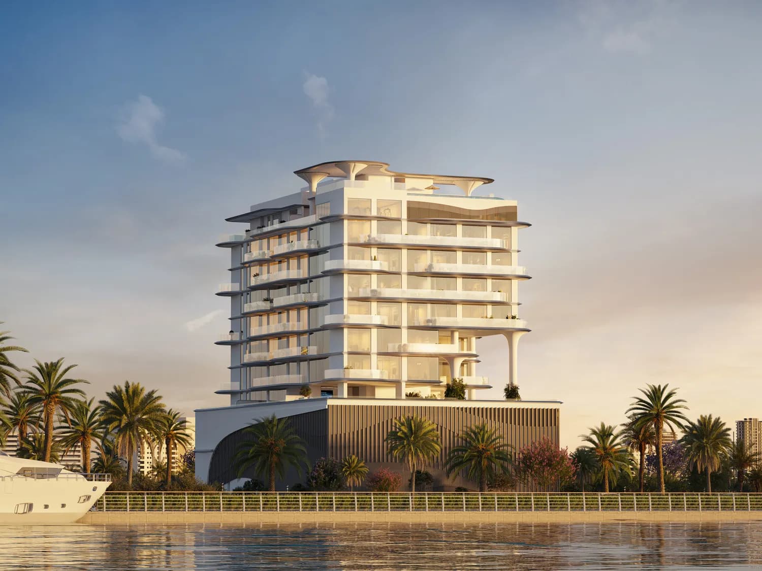 Maravea Residences exterior view in Dubai Islands, Dubai, by Enzo Developers