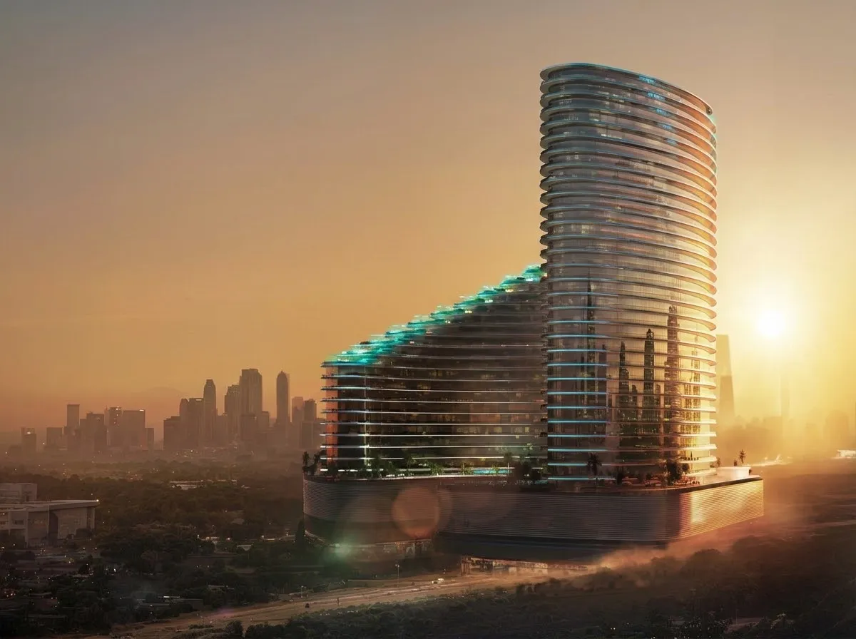 Binghatti Skyflame architecture