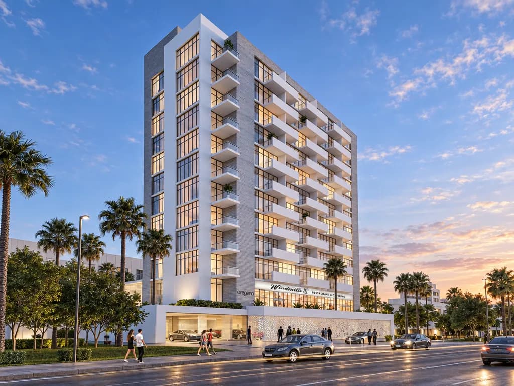 O Ten exterior view in Al Jaddaf, Dubai, by AQUA Properties