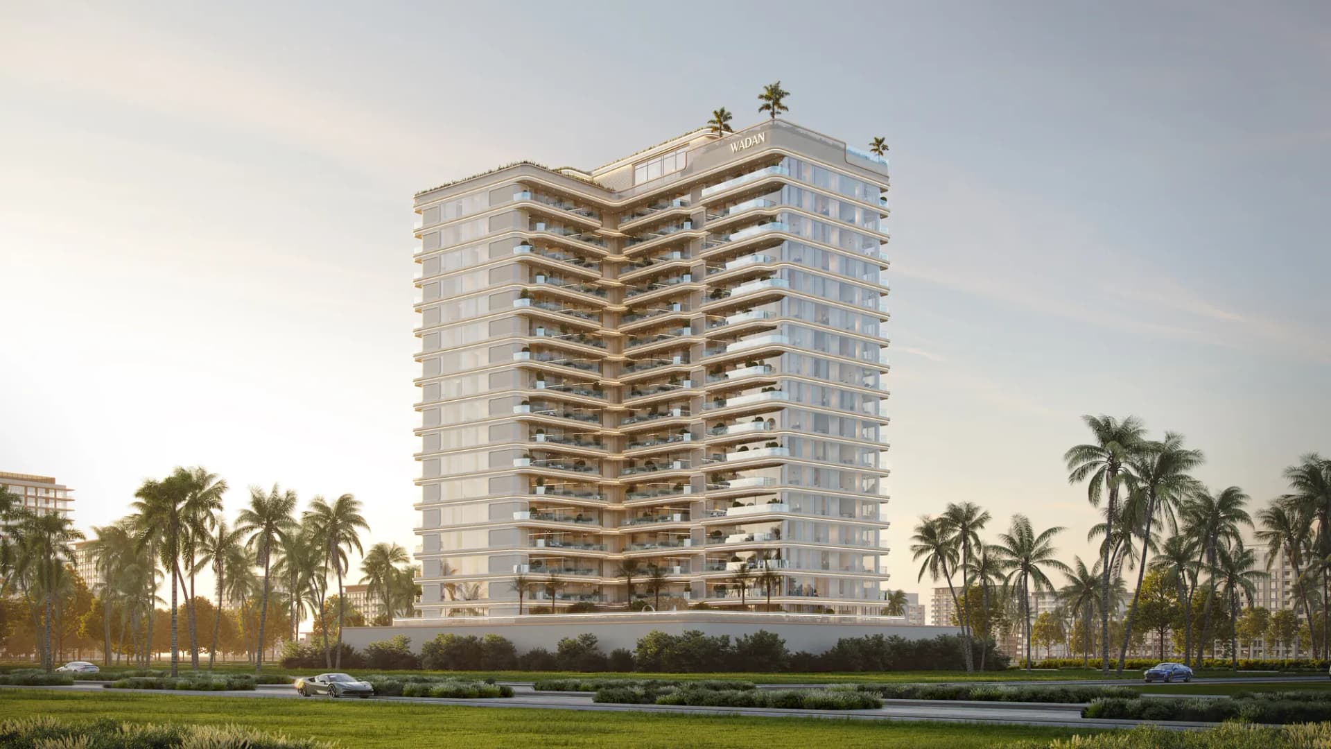 Weston by Wadan Phase 1 & 2 exterior view in Dubai Land Residence Complex, Dubai, by WADAN Developments