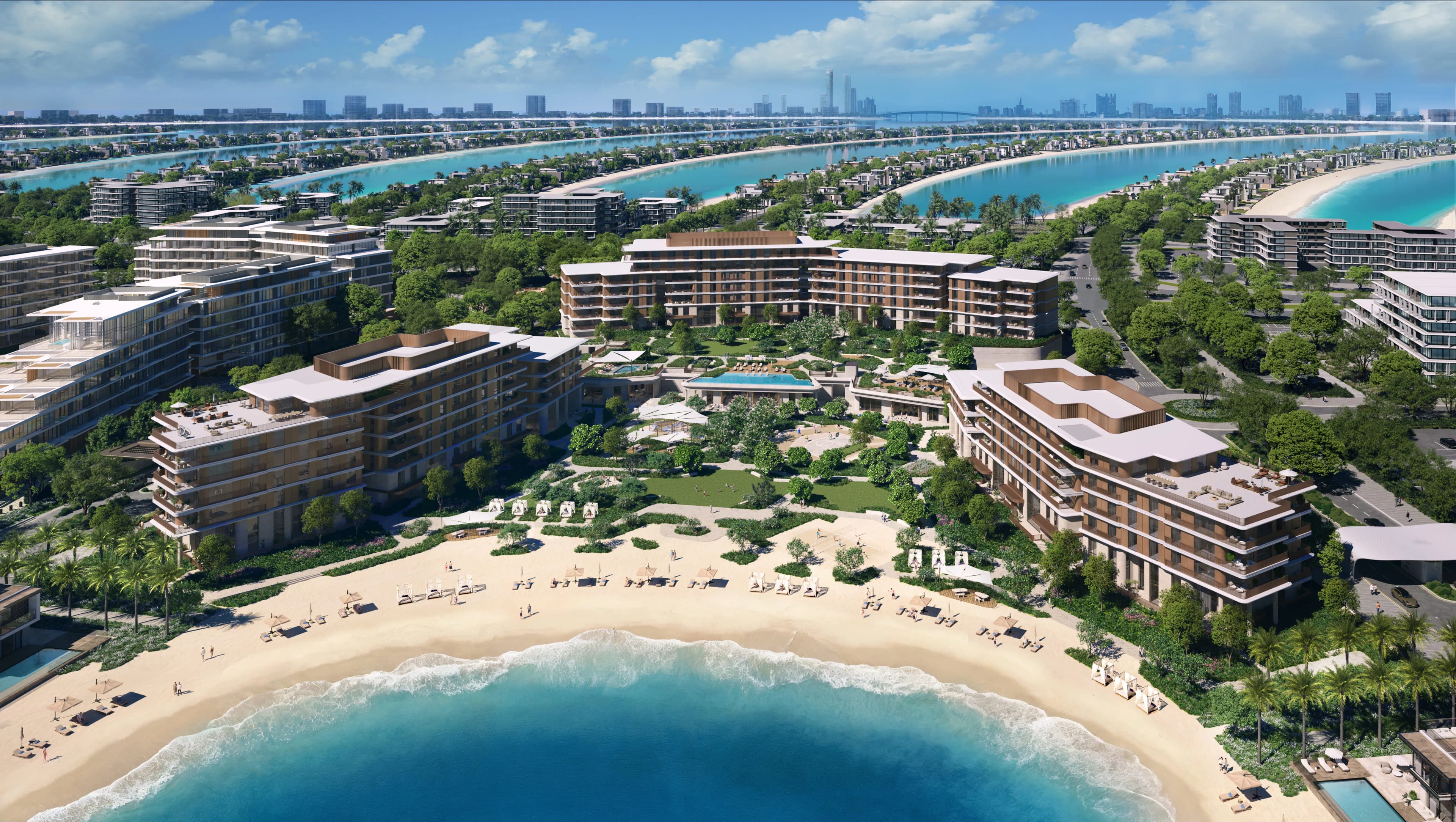 Palm Central Private Residences Phase 2 exterior view - Palm Jebel Ali, Dubai - by Nakheel