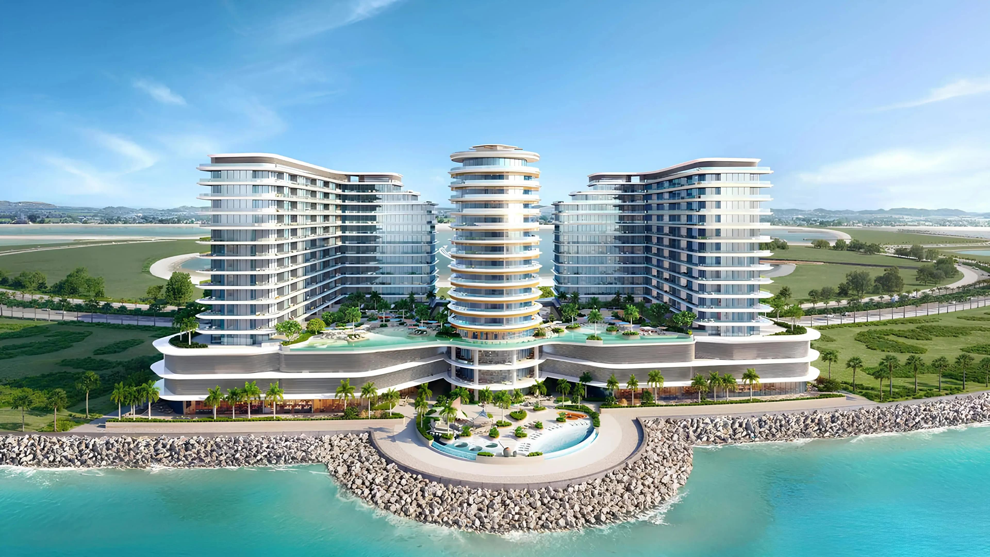Trio Isle Queen B exterior view - Al Marjan Island, Dubai - by Durar Group