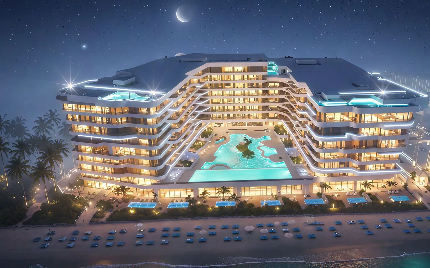 Vistal by Victoria Swarovski exterior view - al Mouj, Dubai - by LEO Developments