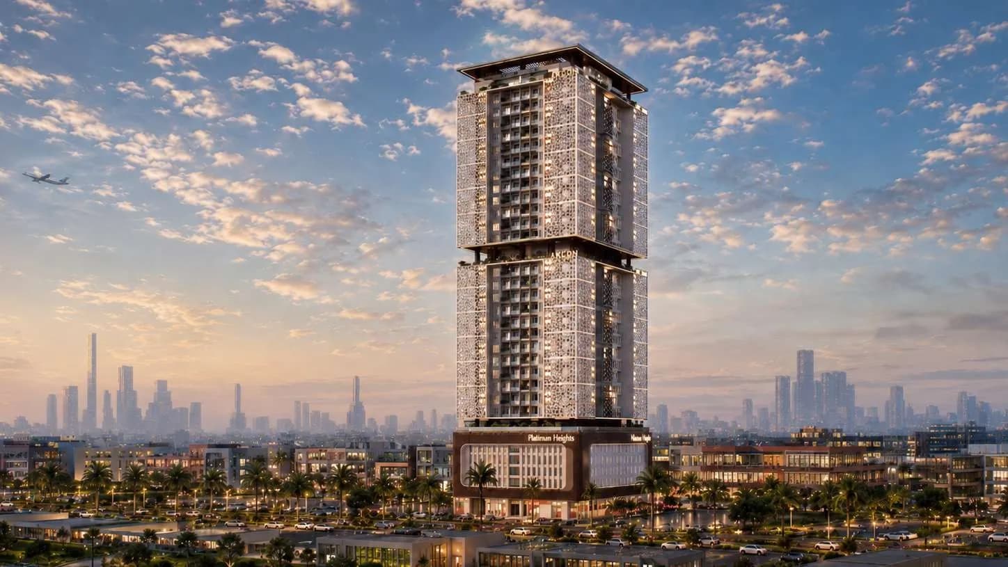 Platinum Heights exterior view - Al Amerah, Dubai - by Team Arcon