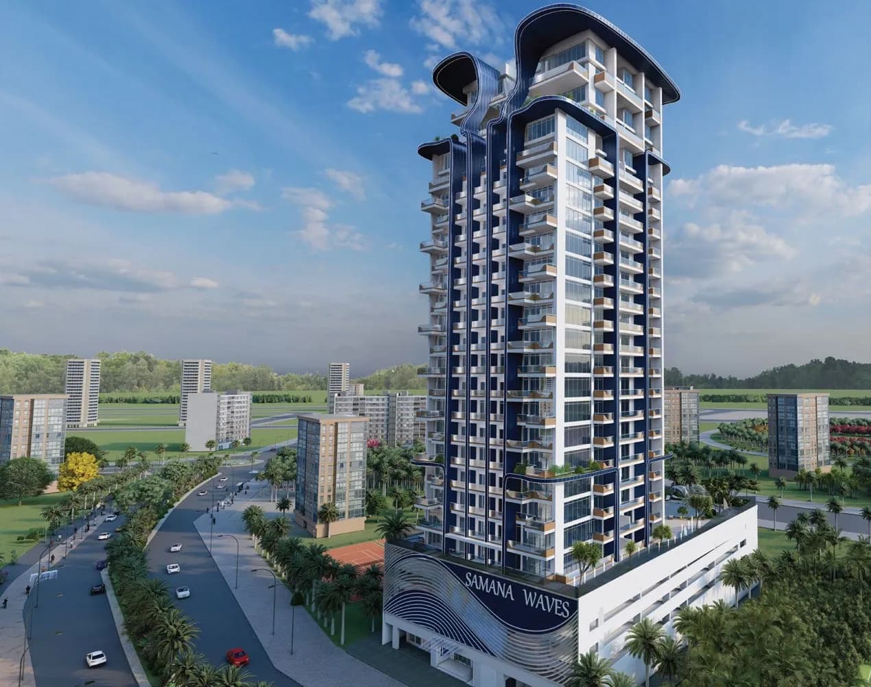Samana Waves exterior view - JVC (Jumeirah Village Circle), Dubai - by Samana