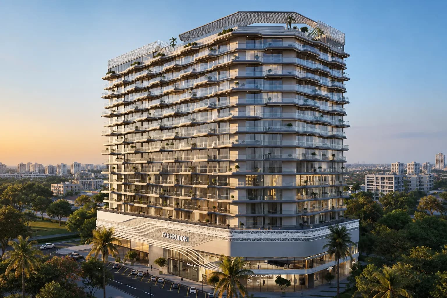 Treppan Vision exterior view - Dubai Land Residence Complex, Dubai - by Fakhruddin Properties Development