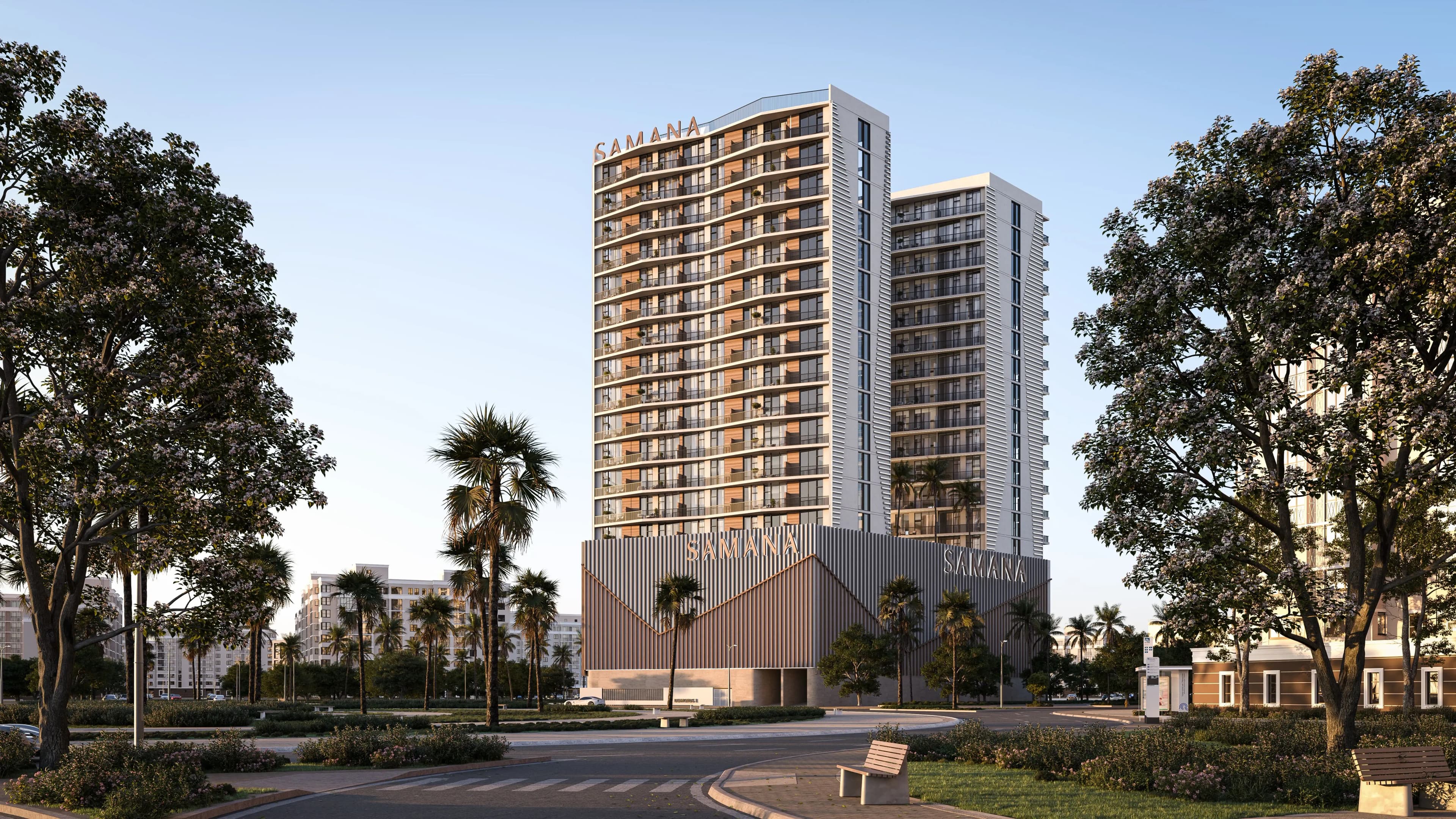 Samana Greenfield 2 exterior view - Dubai International City, Dubai - by Samana