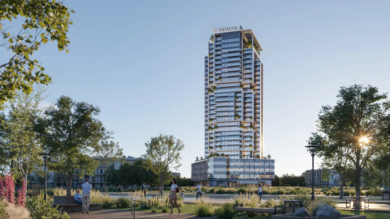 Samana Barari Avenue exterior view - Majan, Dubai - by Samana