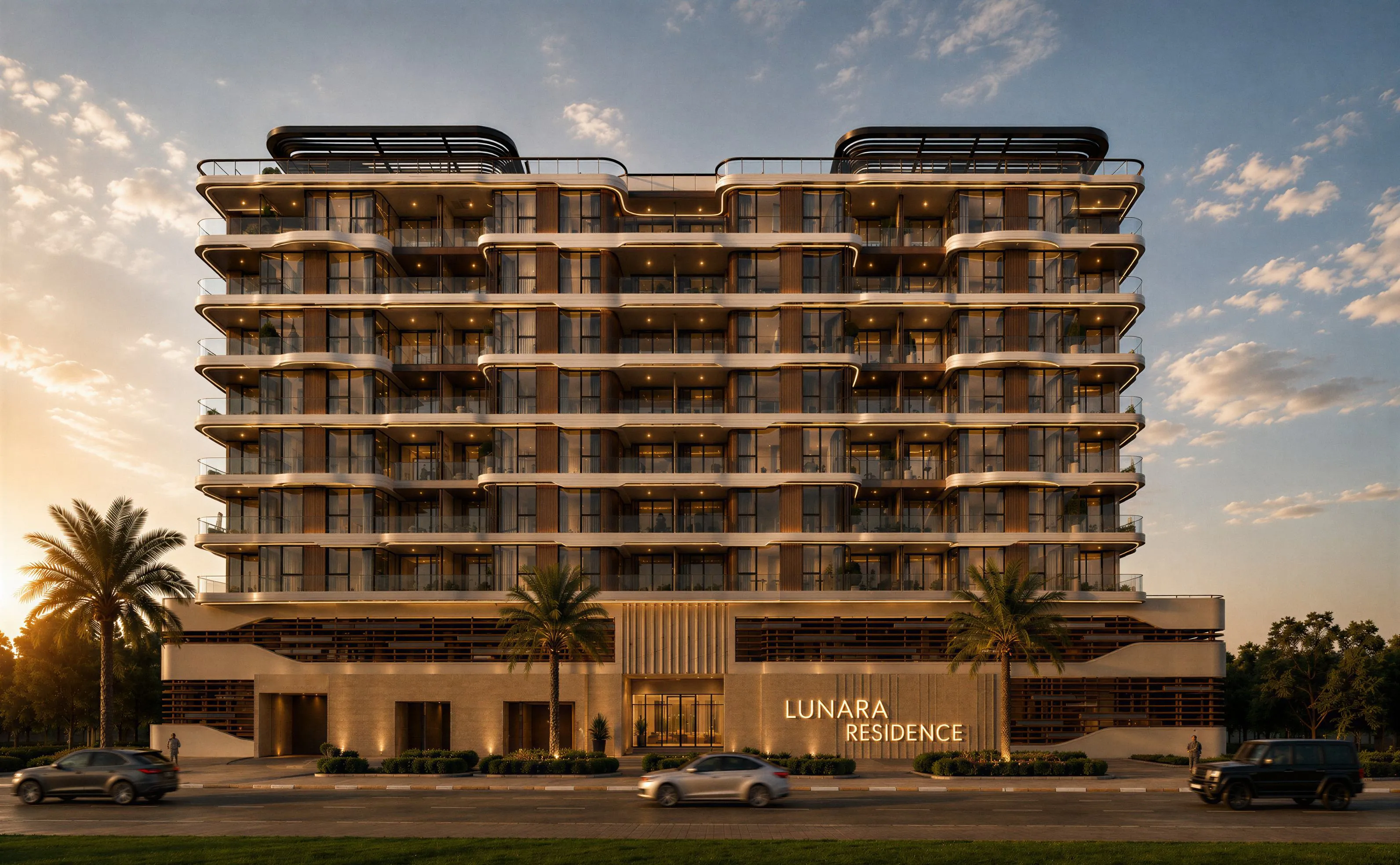 Lunara Residence exterior view - Al Satwa, Dubai - by Cavara Development
