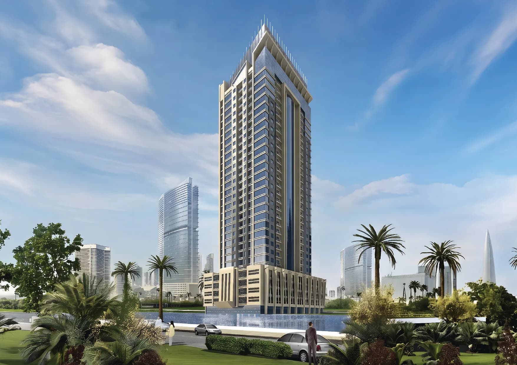 Al Aamra 3 Tower exterior view - Al Amerah, Dubai - by GJ Properties