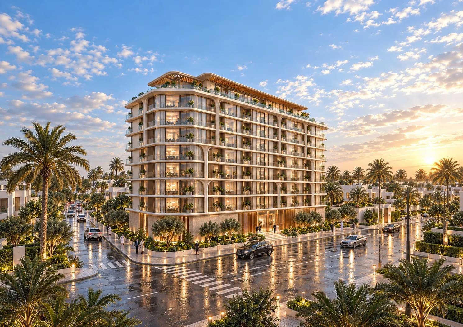 Lunara Tower exterior view - Majan, Dubai - by Tarrad Development