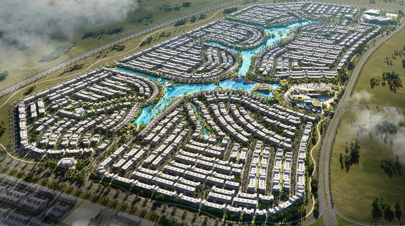 Damac Islands Phase 2 exterior view in Damac Suncity, Dubai