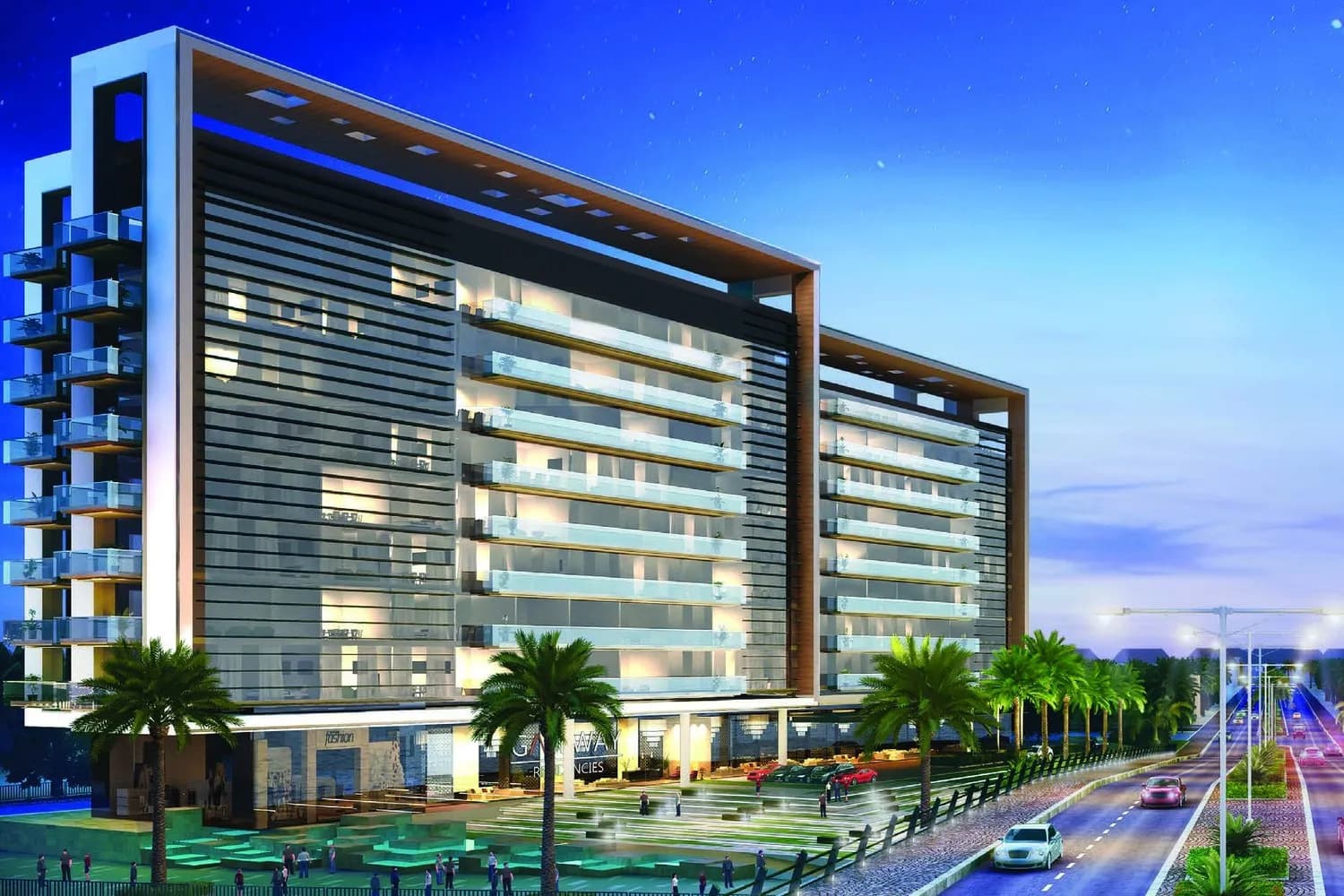 Gateway I Residences exterior view in Mina Al Arab, Ras Al Khaimah, by RAK Properties