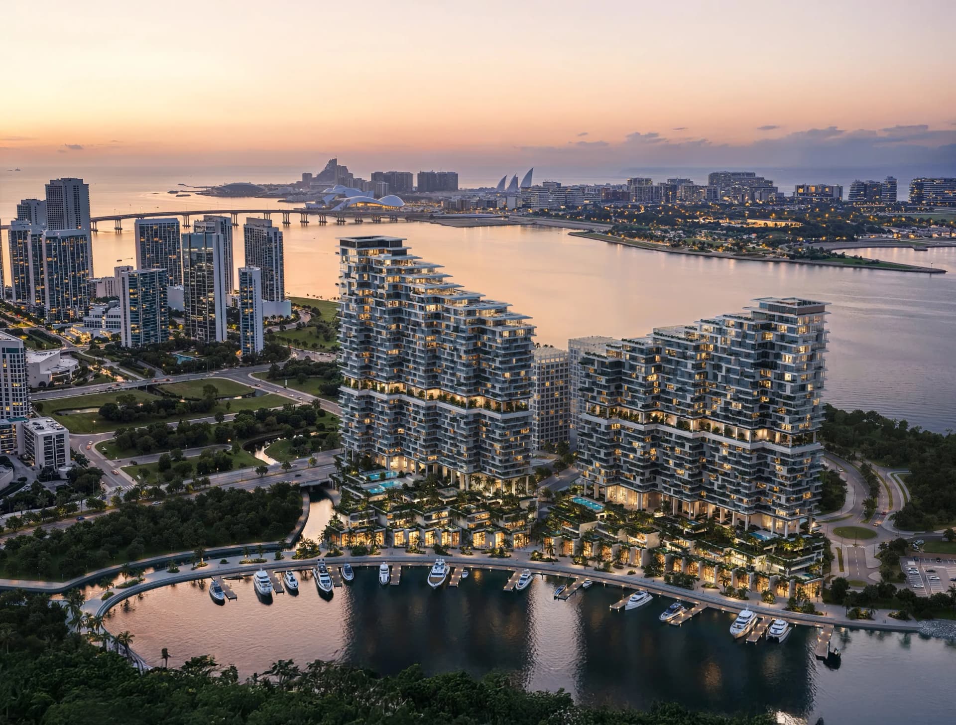 Riviera Residences 2 exterior view in Abu Dhabi, by Mered