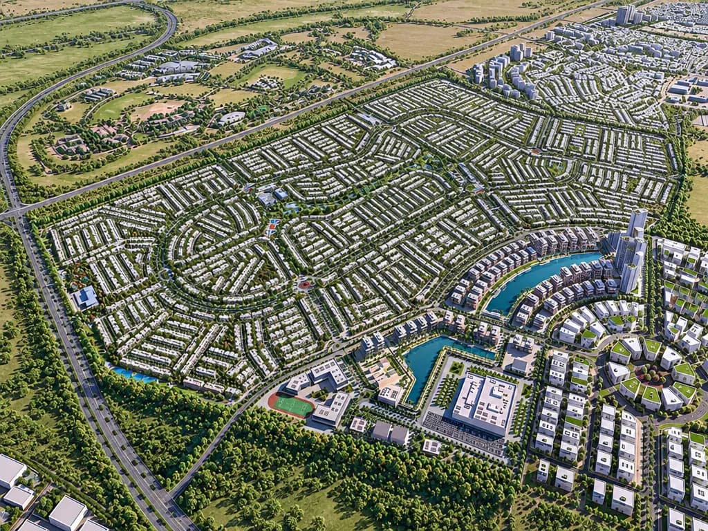 Green Wood exterior view in Dubai International City, Dubai, by Nakheel