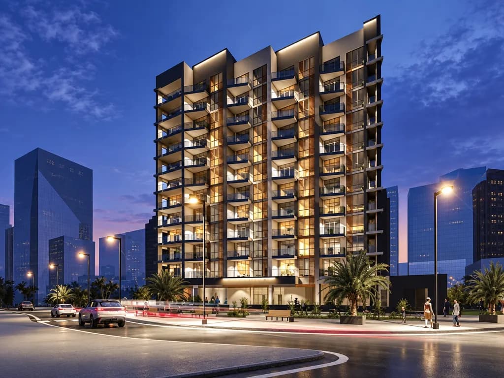 AG Central exterior view in Dubailand Residence Complex, Dubai, by AG Properties