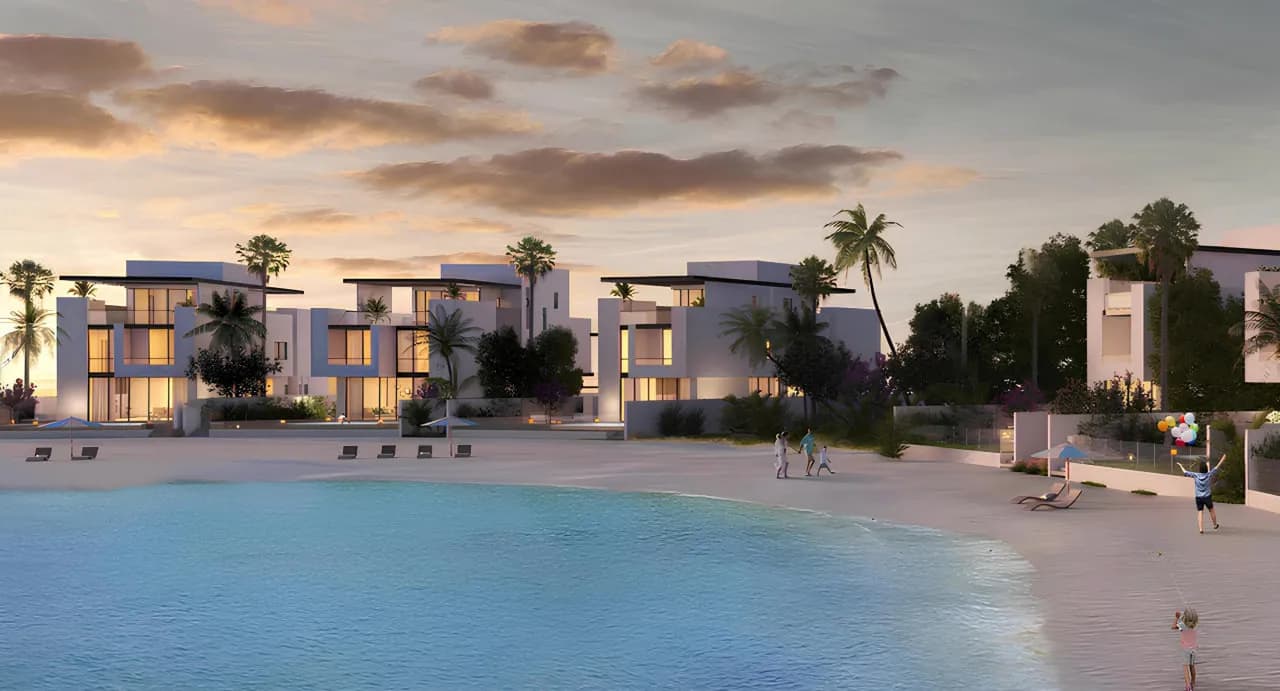 Sun Island Villas exterior view in Al Hamriya, Sharjah, by Ajmal Makan