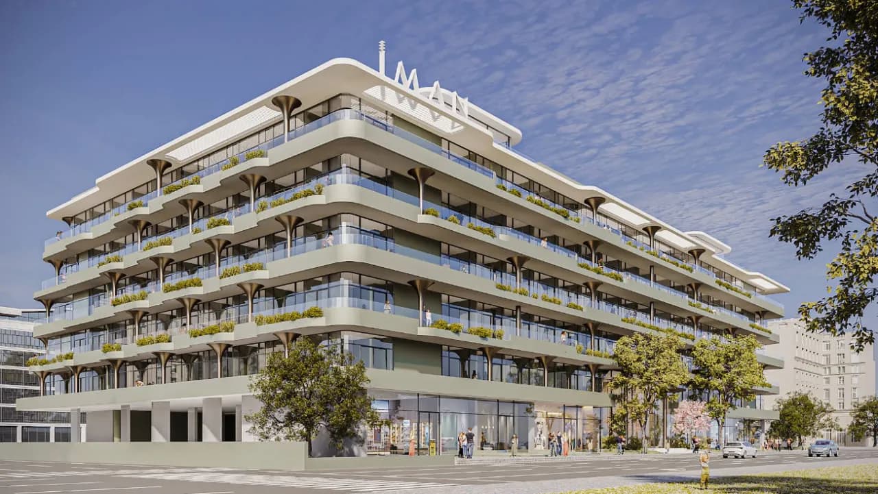 Gardens 2 exterior view in Arjan, Dubai, by Iman Developers