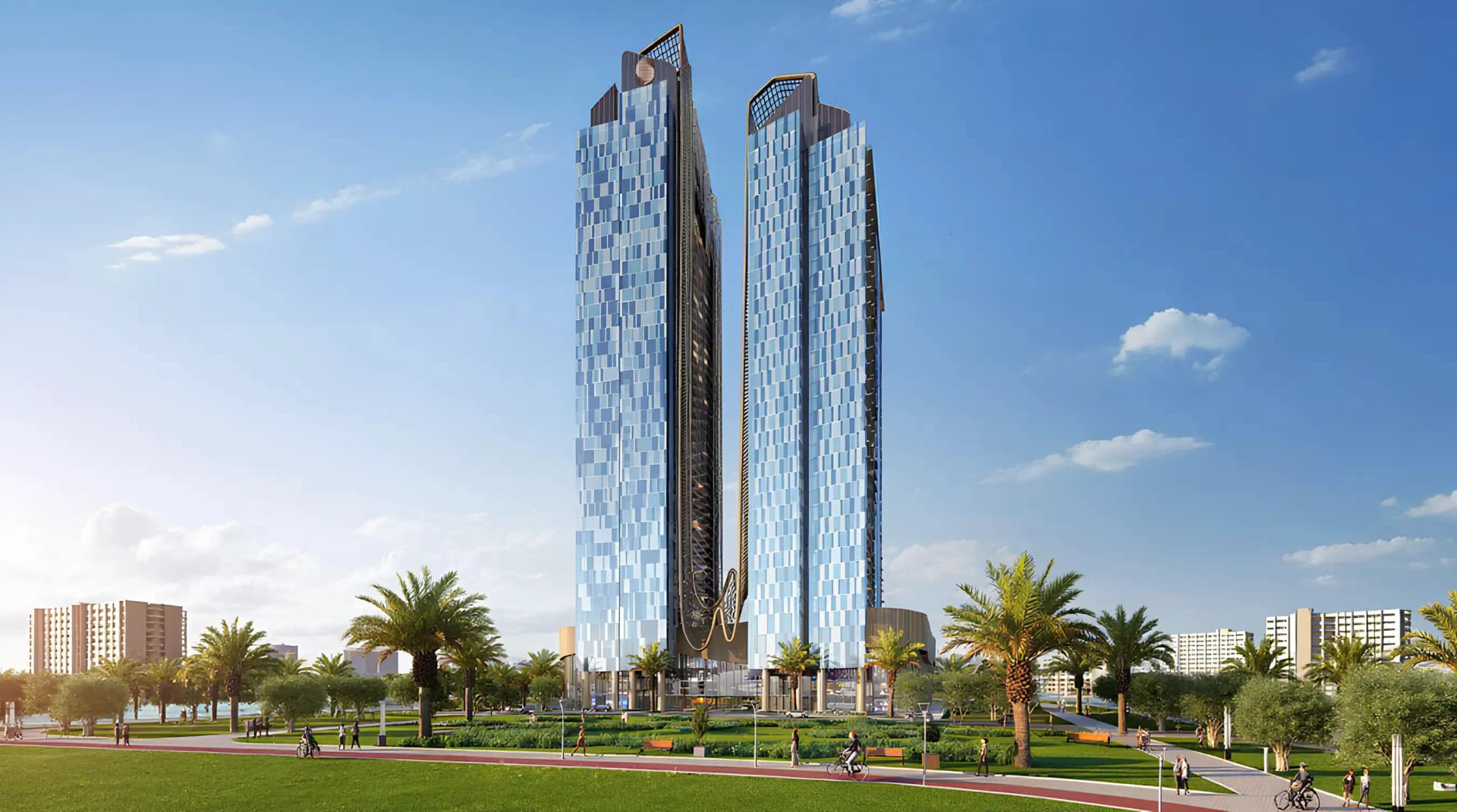 Sky Hills Residence exterior view in Dubai Science Park, Dubai, by HRE Development