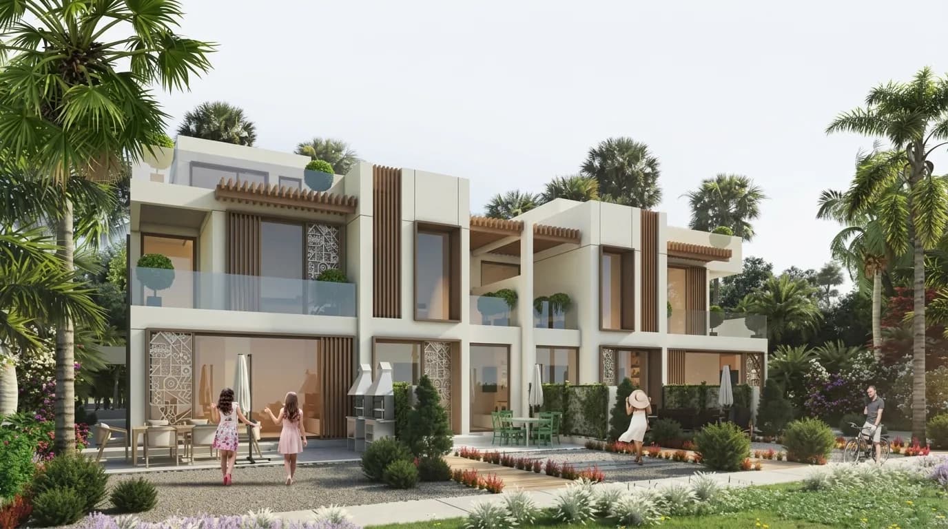 Damac Lagoons Marbella exterior view in Damac Lagoons, Dubai