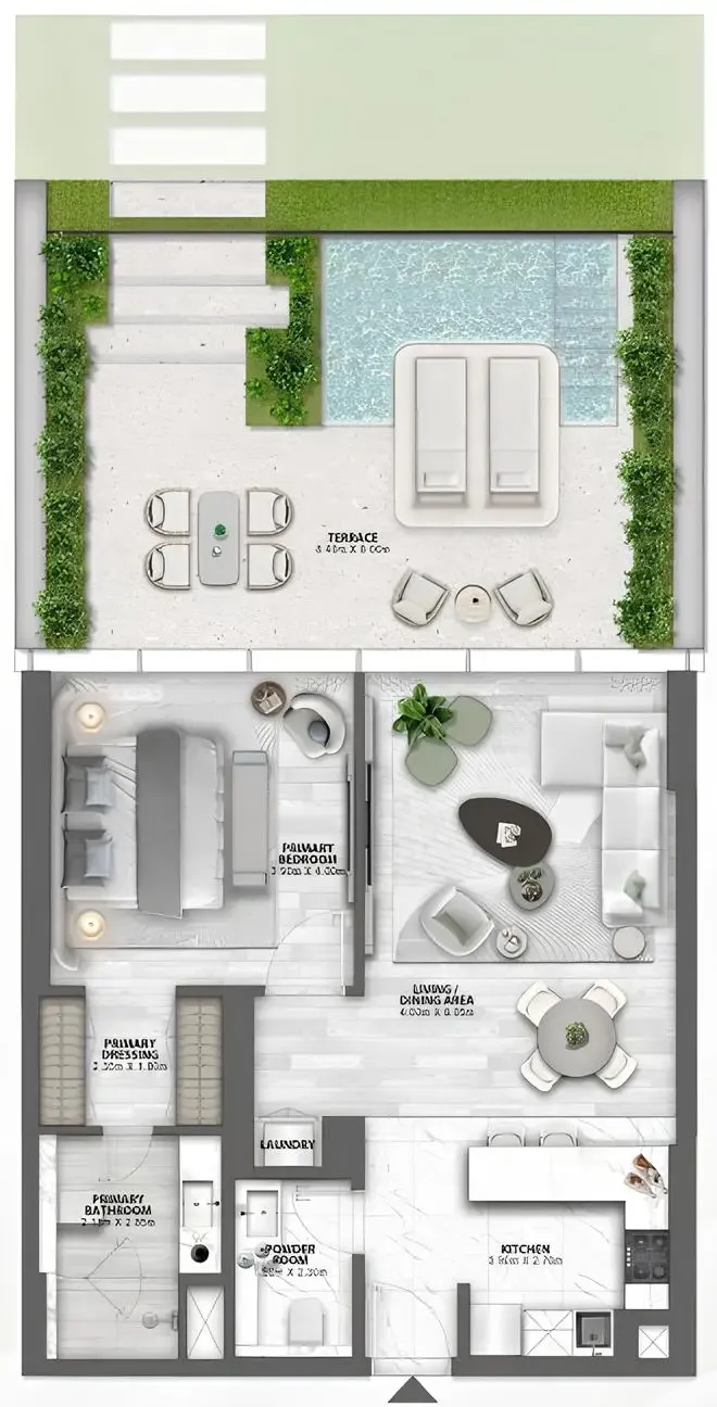 1 BR layout at Passo by Beyond