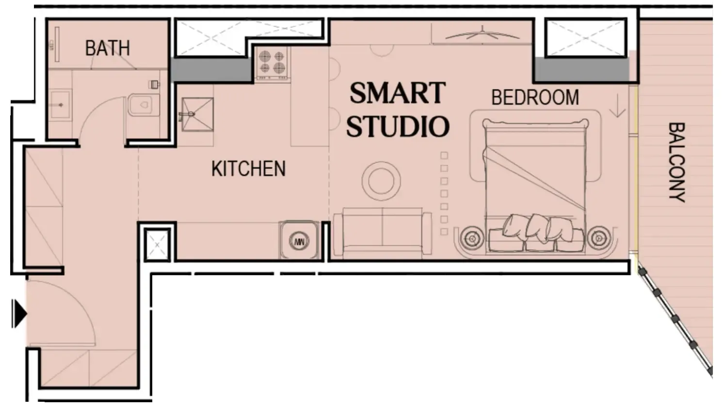 0 BR layout at Tresora by Wadan