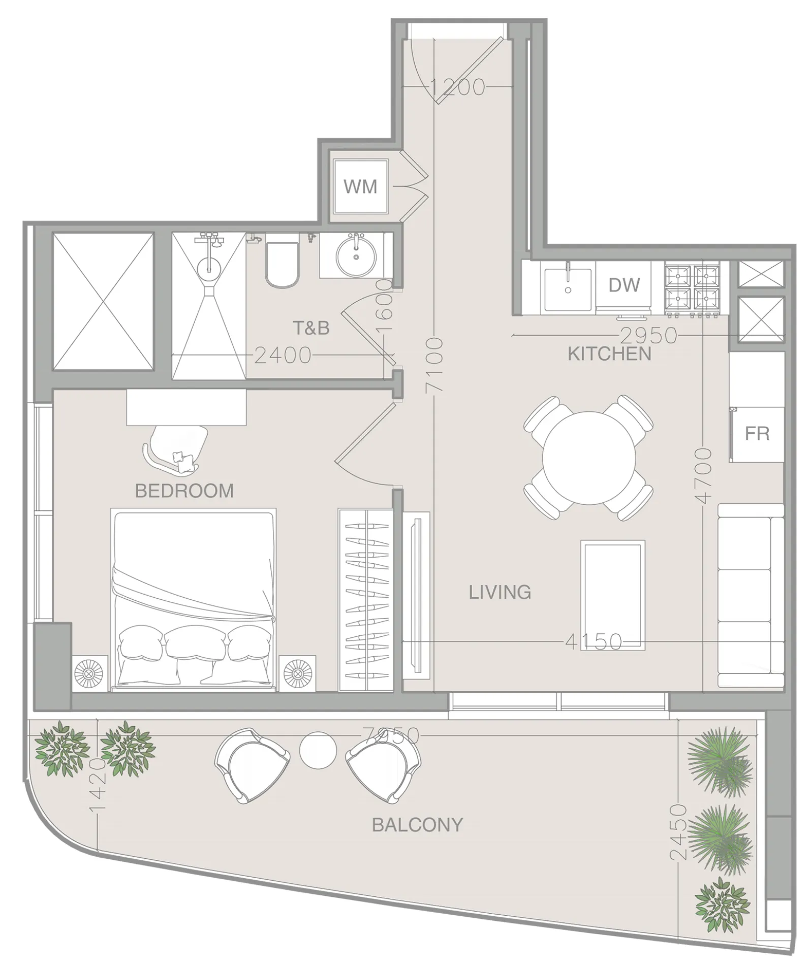 1 BR layout at ELAR1S Axis