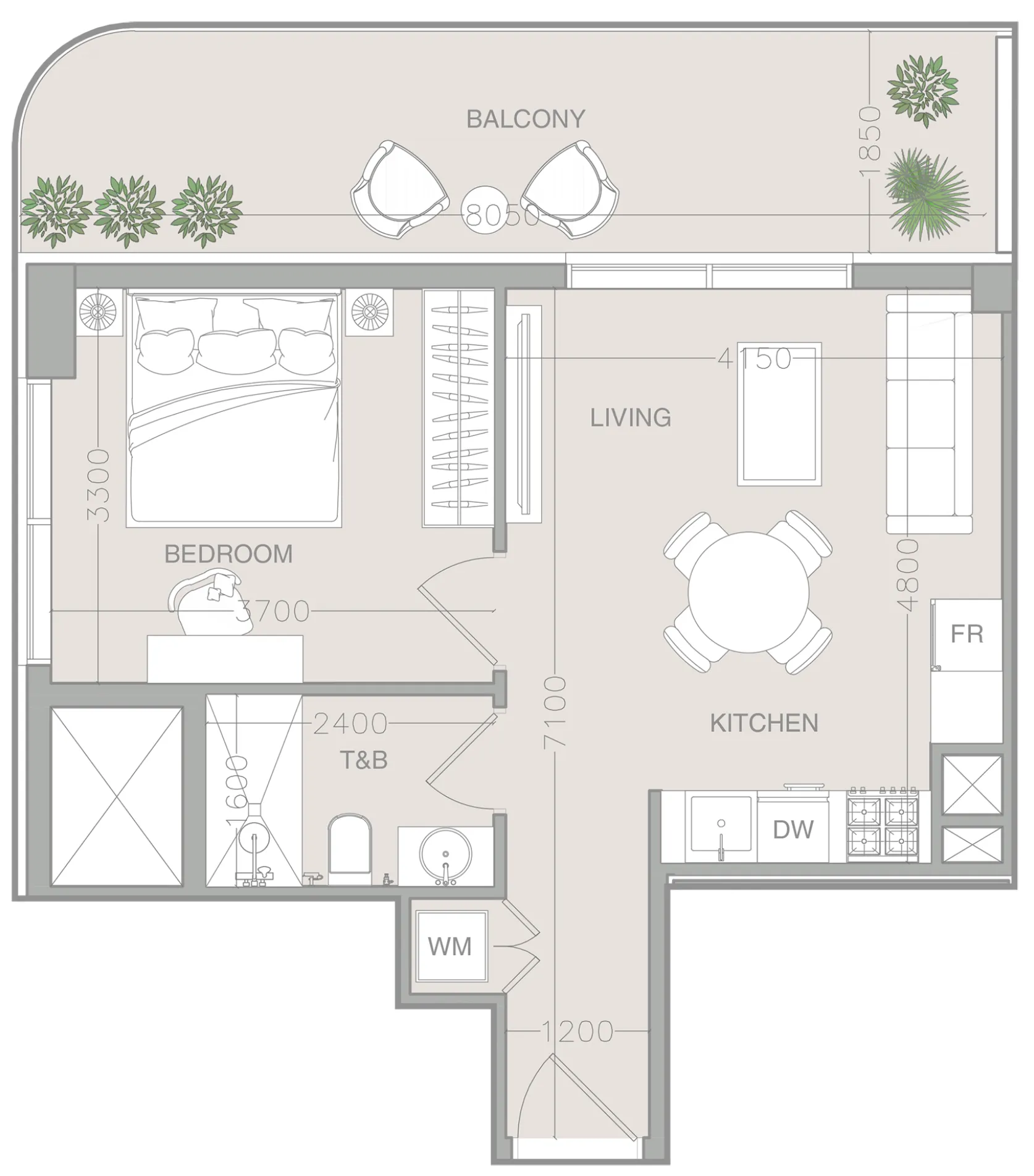 1 BR layout at ELAR1S Axis