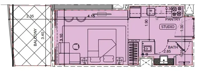 0 BR layout at Project Maybach