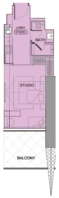 0 BR layout at One by Binghatti