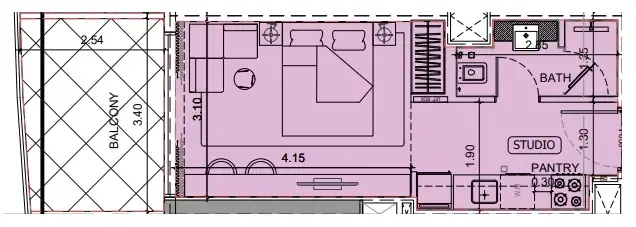 0 BR layout at Project Maybach