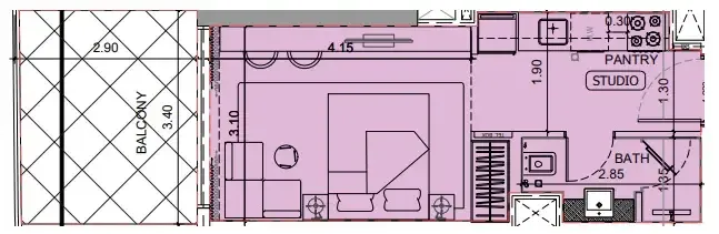 0 BR layout at Project Maybach
