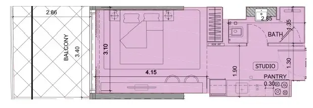 0 BR layout at Project Maybach